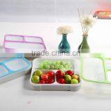 Square 3 Compartment Plastic Lunch Box Keep Food Hot for School thumbnail-2