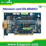 popular 4 channels Real-time H.264 video and audio compression DVR Card( DS-4004HCI )