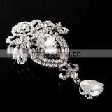 Wholesale Fashon Ladies Crystals Brooch Flower Corsage Pins thumbnail-2
