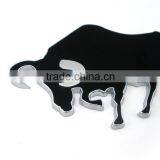 Plastic Chrome Cow Stickers Car Emblems Logo Custom thumbnail-2