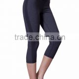 Ladies Gymwear Fitted High Waist Stretchy Capri Yoga Pants Exercise Tights