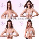 Latest Design Backless Self Adhesive Seamless Paded Breast Lace Cloth Bra thumbnail-5