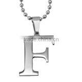 SRP1438 Fashion Jewelry F letter Charm Necklace Alphabet Letter Charm Necklace