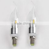 Various Styles 3W Pure White led candle lamp in zhonghan manufacturer