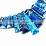 17-38mm Ocean Blue Imperial Jasper Cabochon Beads Chorker Necklace Pendant Cabochon Loose Beads Set 3160002 thumbnail-3