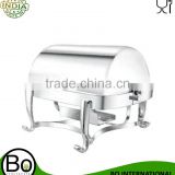 Stainless Steel Premium Rectangular Roll Top Chafing Dish