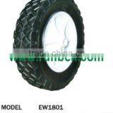 6" 7" 8" Semi- Pneumatic wheels with plastic rim