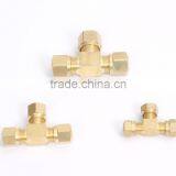 964 Union Tee,Air Brake Fittings for Nylon Tube, Brass Valve thumbnail-1