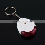 NEW LED Torch Sound Control Lost Key Finder Locater Whistle Chain Keychain