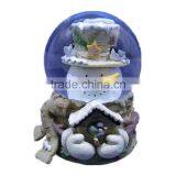 Custom Resin Cute Snowman Christmas Snow Globe thumbnail-1