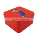 Print Square Metal Gift Fancy Tin Box thumbnail-1