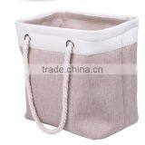 Store More Large Linen Cotton Rope Handled Foldable Laundry Bag thumbnail-2