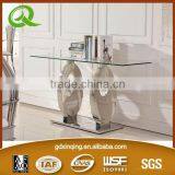 F286 Tempered Glass Modern Console Table thumbnail-2