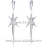 Wholesale Stock Small Order Fashion Women Long Star Zircon Earrings thumbnail-1