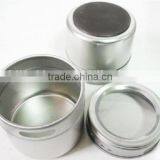 6 Pcs Spice Herb Use Airtight Magnet Spice Tin Jar Set With Tray thumbnail-5