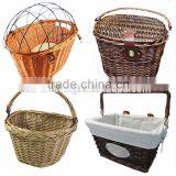 Hot Sale Easy Carry Removable Handmade Wicker Bicycle Baskets Wholesale Bike Basket thumbnail-3