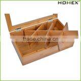 Tea Box Tea Storage Bamboo Natural, Nice Tea Chest Tea Packaging Good for Tea Bag Holder/Homex_Factory thumbnail-1