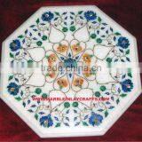 Lapis Lazuli Marble Inlay Table Top thumbnail-1