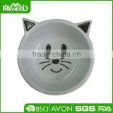 Plastic Kitten Food Bowl, Cat Shape Melamine Cat Bowl thumbnail-1