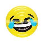 2017 Hot Selling Leasure Giant Yellow Emoji Inflatable Pool Float Outdoor Swiming Raft Water Party Lounge for Kids and Adults thumbnail-4