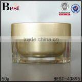 Luxury 5ml 10ml 20ml 30ml 50ml 100ml Clear Acrylic Cosmetic Cream Jar Double Wall Plastic Cream Container thumbnail-5