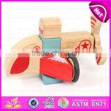 New Design 37PCS DIY Wooden Puzzle 4D Toy,High Quality Intelligent Wooden Diy Car Plane Toy W03B044 thumbnail-4