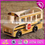 2017 New Design Toddlers go Sightseeing Wooden Bus Toys W04A340 thumbnail-4