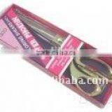 Japanese Stainless Steel Silver Zinc-Alloy Handle Fabric Dressmaker Taylor Scissors thumbnail-5