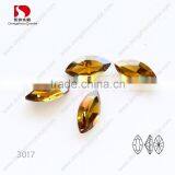Top Quality Amber Crystal k9 Material Horse Eye Cut Point Back Loose Rhinestone Beads Fashion Accessories Factory Wholesale thumbnail-2