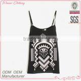 Spaghetti Strap Hot Sale Print Camisoles Casual Tank Fancy Tops for Girls thumbnail-1