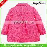 Children Girls Holiday Dress up Winter Xmas Woolen Glitter Overcoat thumbnail-2