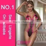 2015 High Quality Hot Sales Sexy Teddy Lingerie Sexy Lingerie in Uae Charm Women Sexy Teddies thumbnail-1
