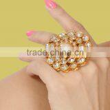 POLKI Pearl GOLD COCKTAIL FINGER Ring thumbnail-1