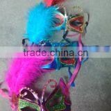 Feathered Venetian Party Mask for Sale thumbnail-1