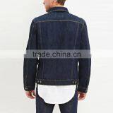 Dark Blue Casual Denim Custom Shirt Style Jacket Coat for Men thumbnail-2