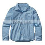 Ladies Woven Long Sleeve Shirt, 100% Cotton thumbnail-4