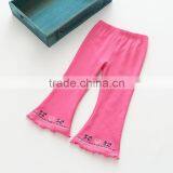 S60636B Fashion Cotton Children Bell Bottomed Print Pants For Child Girl thumbnail-3