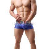 1 PCS Cool and Refreshing Underwear Men Sexy Male Boxers Gauze Sheer Lace Shorts Brand Mesh Penis Sheath See Through Men Boxer thumbnail-5