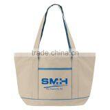 Boat Accent Tote Bag - Features a Full Top Zipper Closure, Front Open Pocket and Comes With Your Logo. thumbnail-3