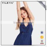 Rompers Jumpsuits Women Sexy V-neck Backless Jumpsuits Waisted Lady Rompers Clubwear thumbnail-3
