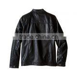 High Quality Customed Kids Black PU Leather Boys Toddler Leather Jacket thumbnail-3