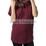 Ladies Melange Sleeveless PulloverTerry Hoody Jumper thumbnail-1