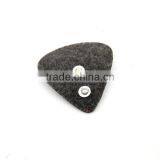 White PU Leather Sew on Patches With Gold Metal Plates Fashion Clothing Label for Jeans/jacket PLB-013 thumbnail-3