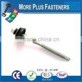 Made in Taiwan Double Thread Hex Flange Fibercement Light Section Heavy Duty Wafer Head Steel Special Self Drilling Screw thumbnail-3