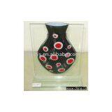 Pot-Shaped Glass Vase With 3-Color Print thumbnail-1