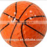 Orange Golf Globe Printed Ball / Yurg Creative Golf Gift Ball/various Colors Golfballs