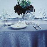 Wholesale customized wedding Table Linens Polyester Jacquard grey cloth TableCloths party Table Covers