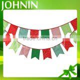 NO MOQ Polyester Cotton Christmas Flag Bunting for Party Decoration thumbnail-2