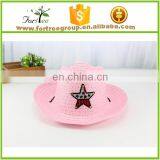Light Pink Personalized Baby Hats Straw Paper Fedora Hats thumbnail-1