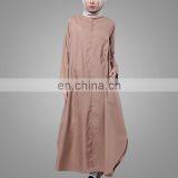 Muslim Jubah New Style Long Sleeves Abaya in Dubai Half Buttons Maxi Islamic Dresses thumbnail-6